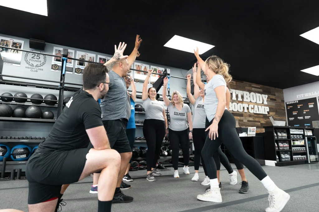 Fit Body Boot Camp team cheering