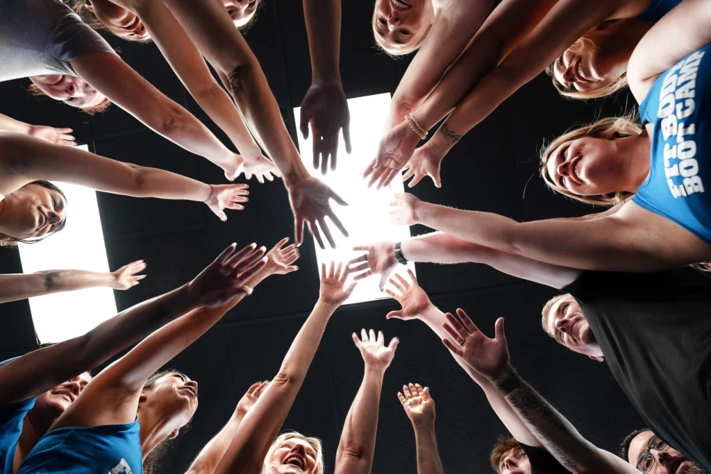 Fit Body Boot Camp team huddle