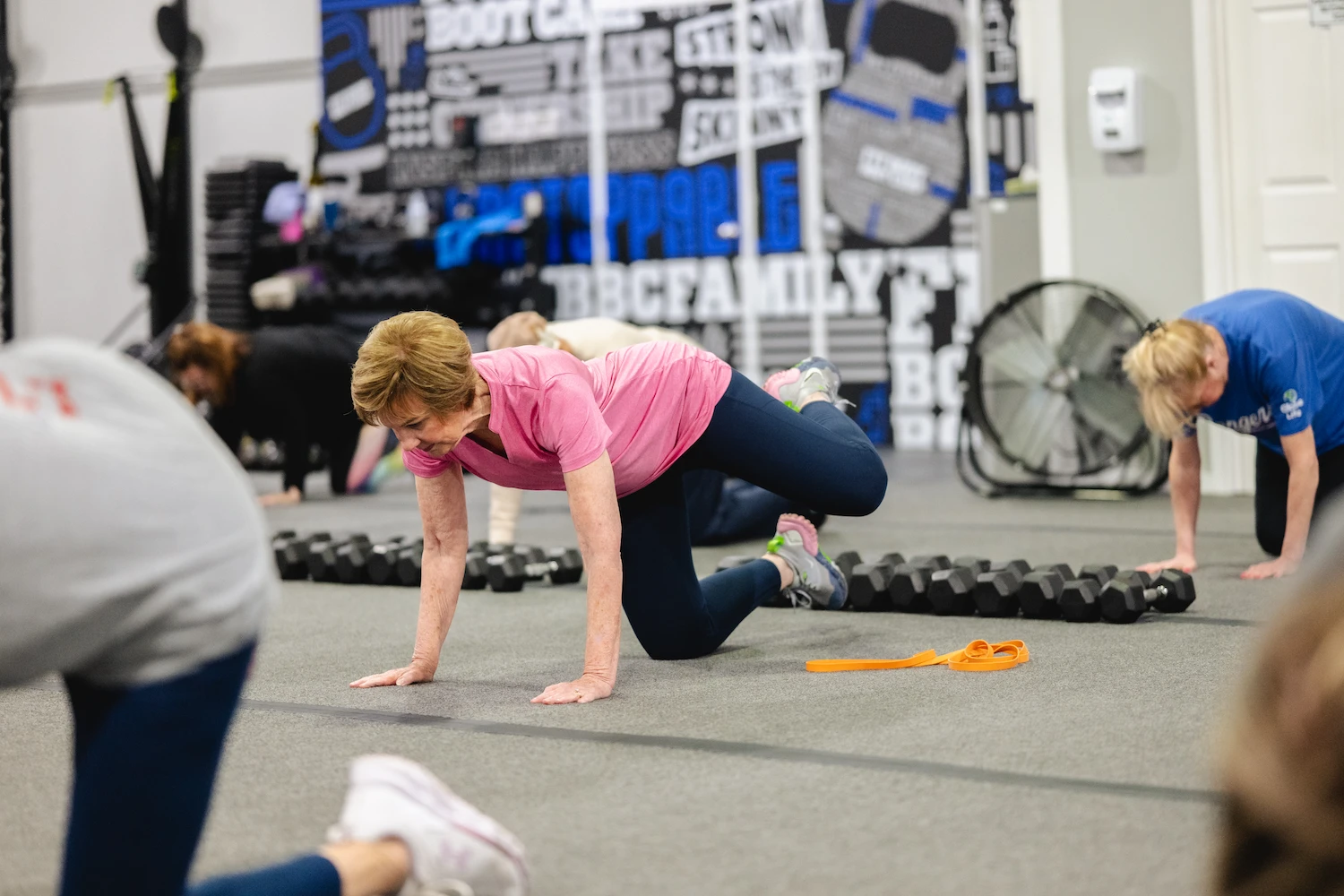 Group working out during a Fit Body Forever class.
