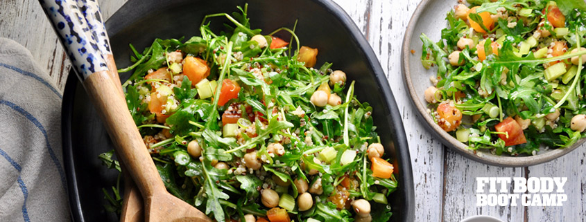 Recipes: Mediterranean Salad with Arugula and Quinoa